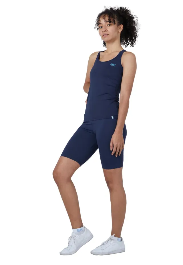 SPORTKIND Tennis Tanktop mit Bustier Spaghetti Top grün