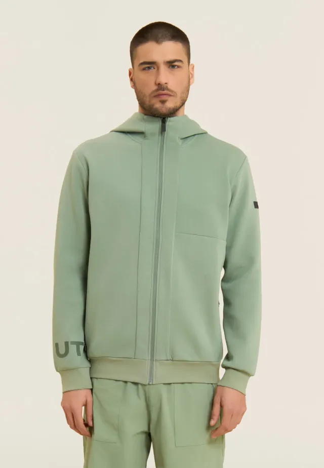 Freddy Urban Tech Zip-Hoodie schwarz oversize