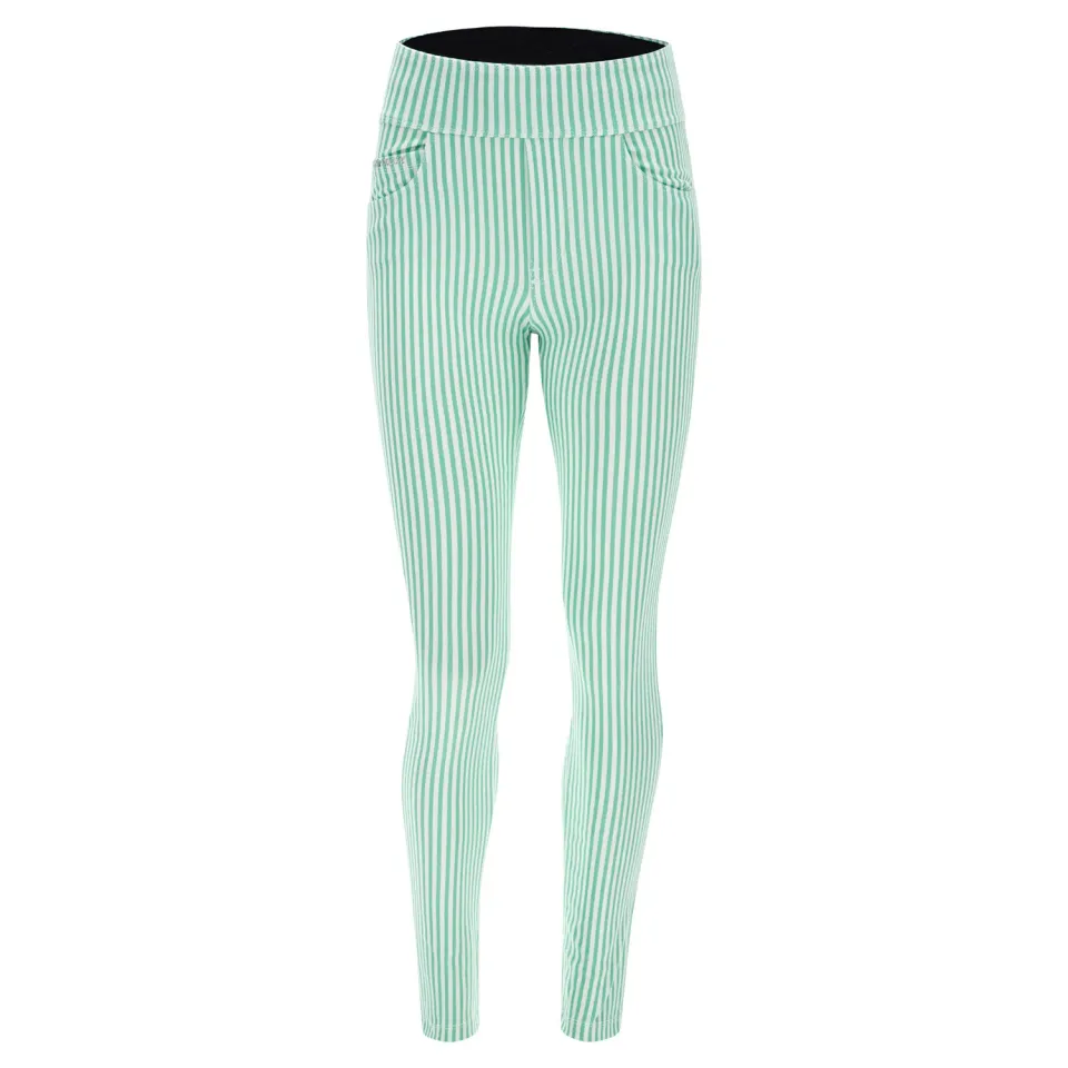 Freddy N.O.W. Yoga Hose Streifen Slim Fit Pastell