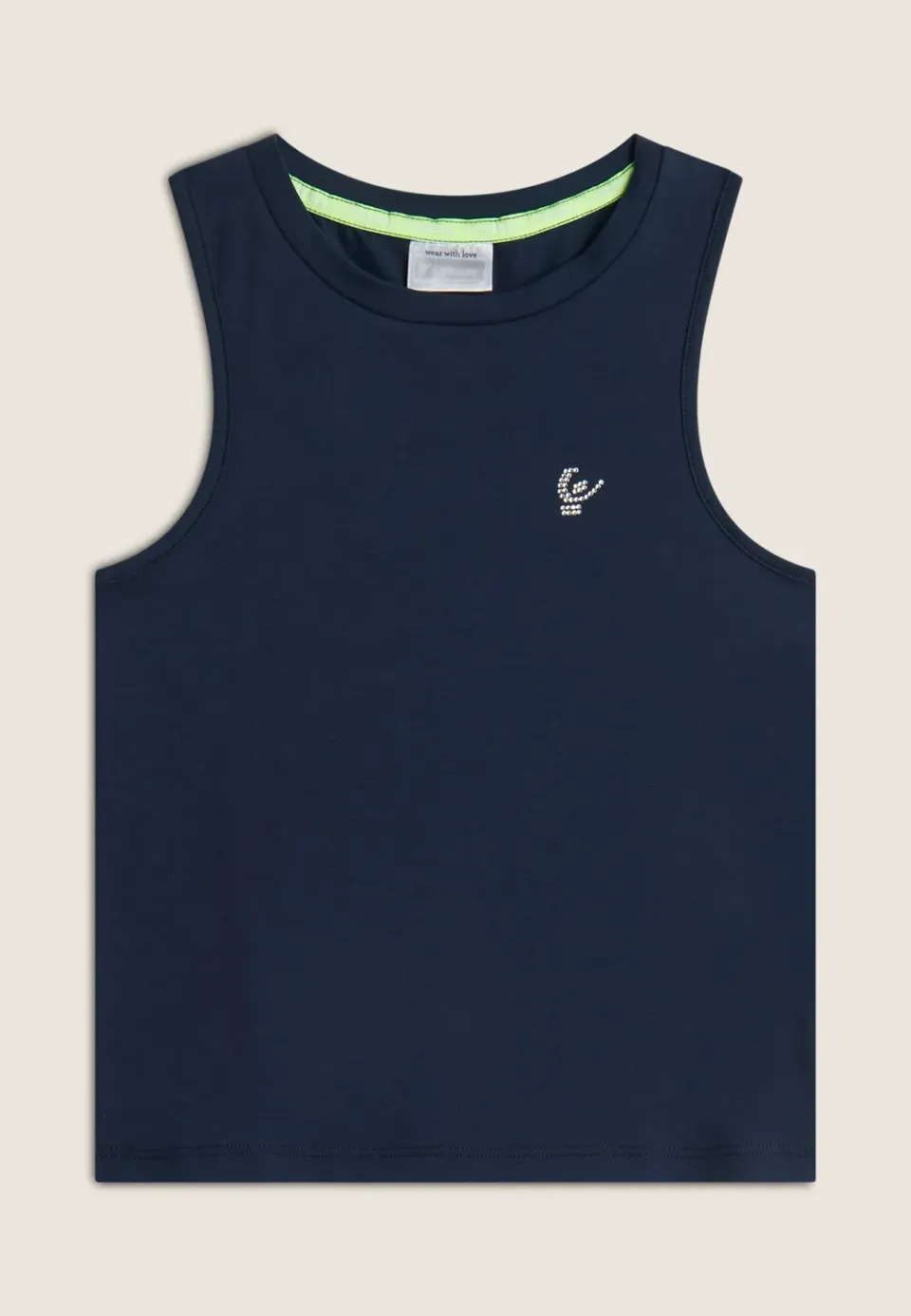 Freddy Mädchen Tanktop Strass blau