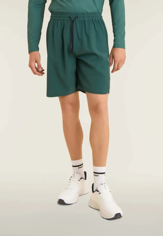 Freddy Slim Shorts Herren Zip-Taschen Jet Black