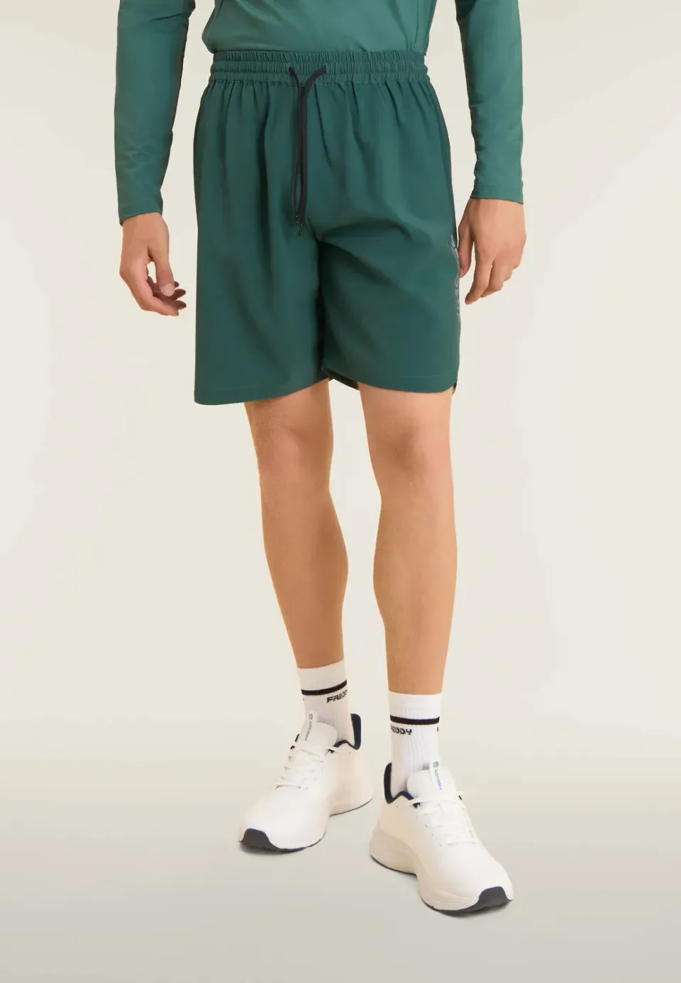 Freddy Slim Shorts Herren Zip-Taschen Jet Black