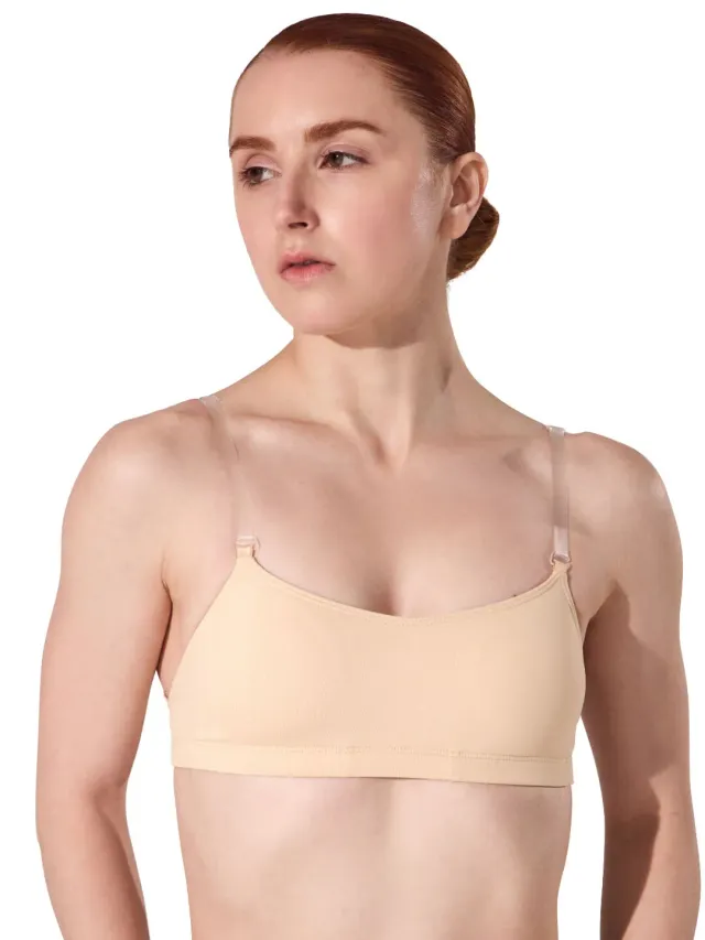 Capezio Class 3564 Tanz-BH Nude BraTek Träger Transparent