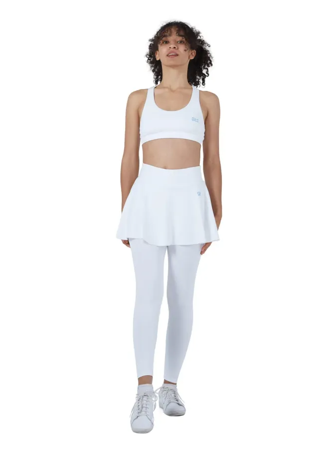 SPORTKIND Advantage Tennisrock lange Leggings Ballgurt