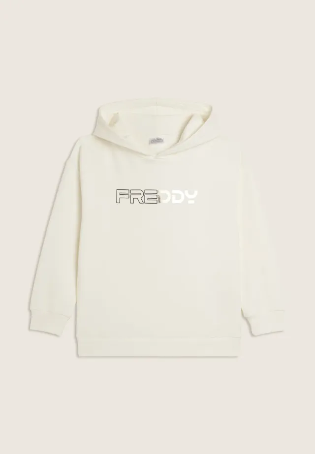 Freddy Junior Hoodie Milk White 10 Jahre oversize