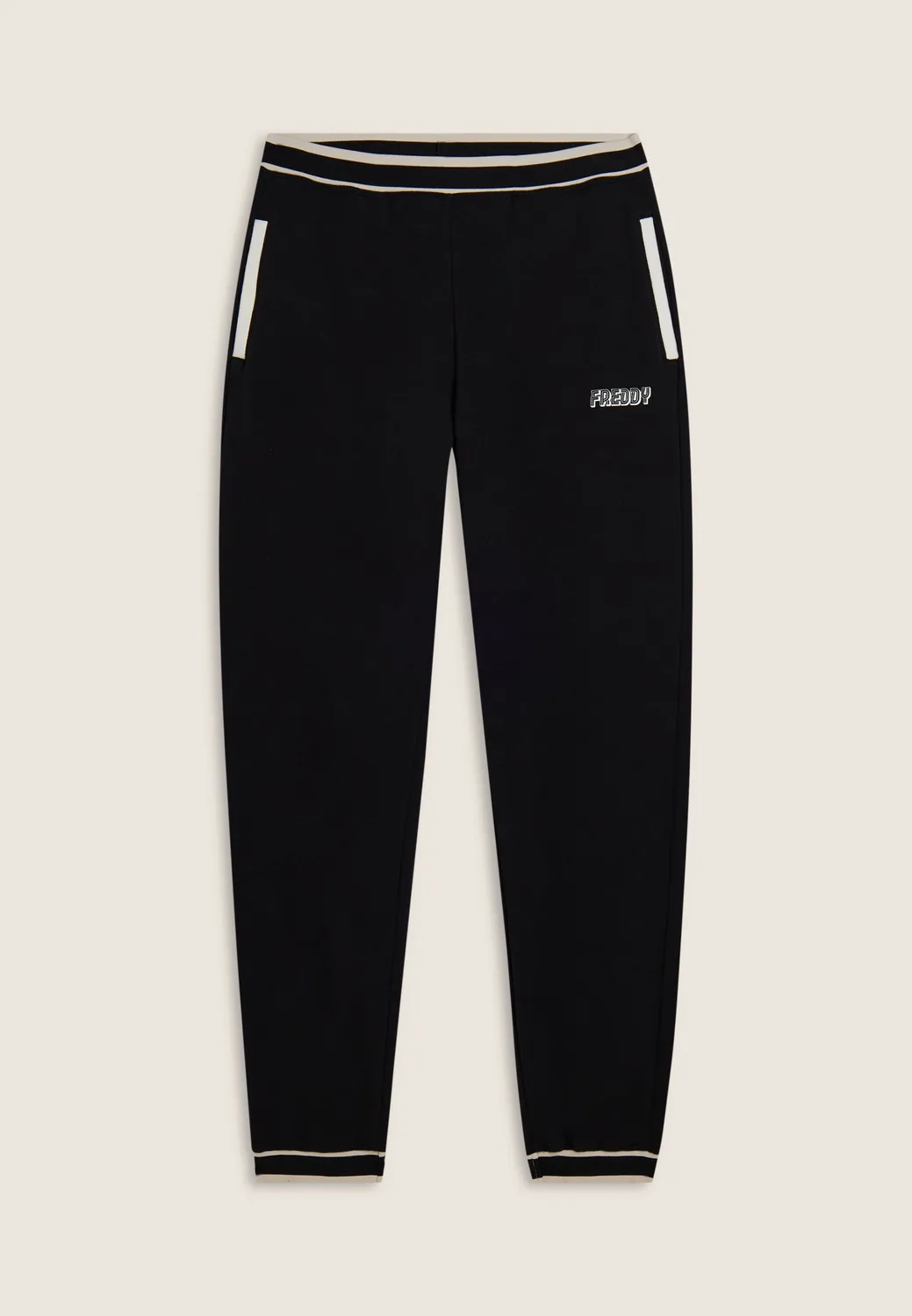 Freddy Sweathose regular Schwarz Kontraststreifen
