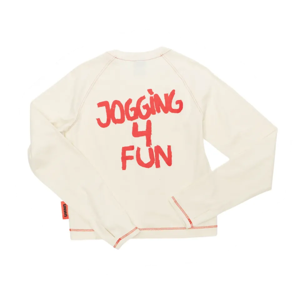 UNNA Jogging 4 Fun Langarmshirt weiß Damen