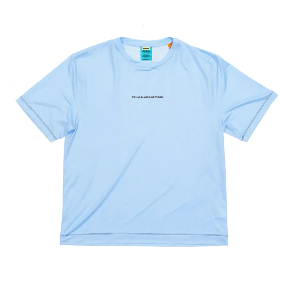 UNNA Wavy Tee Laufshirt Herren Serenity Blue atmungsaktiv