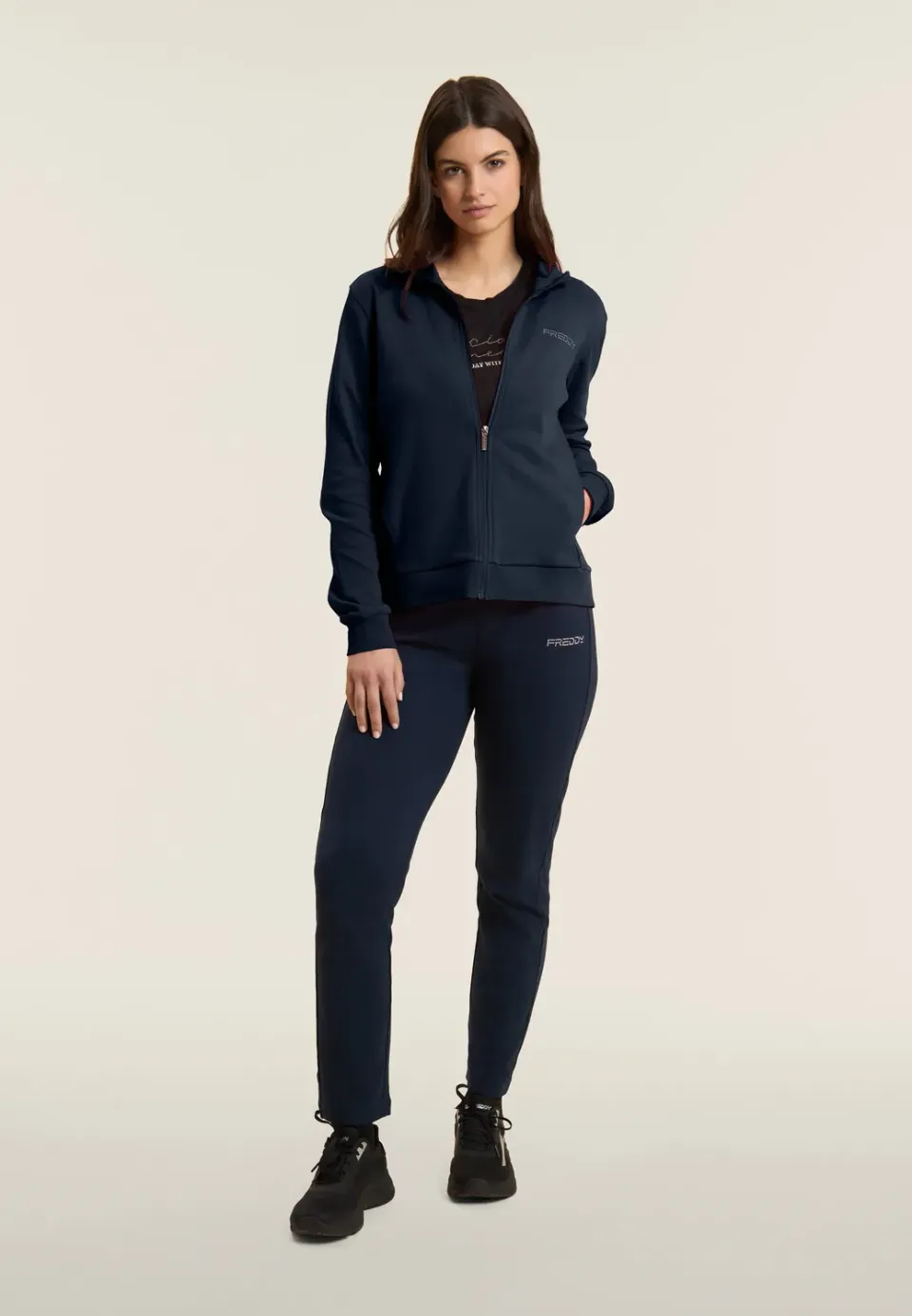Freddy Trainingsanzug Damen Sapphire Baumwolle Zip