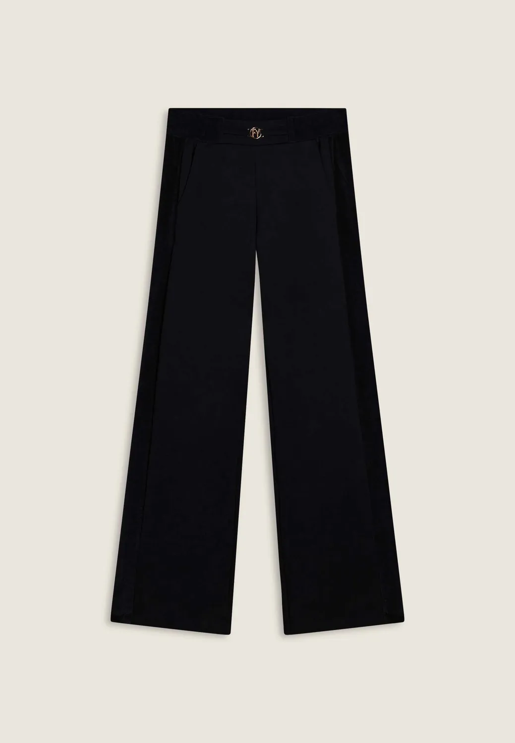 Freddy Wide Leg Hose Viskose Dark Sapphire