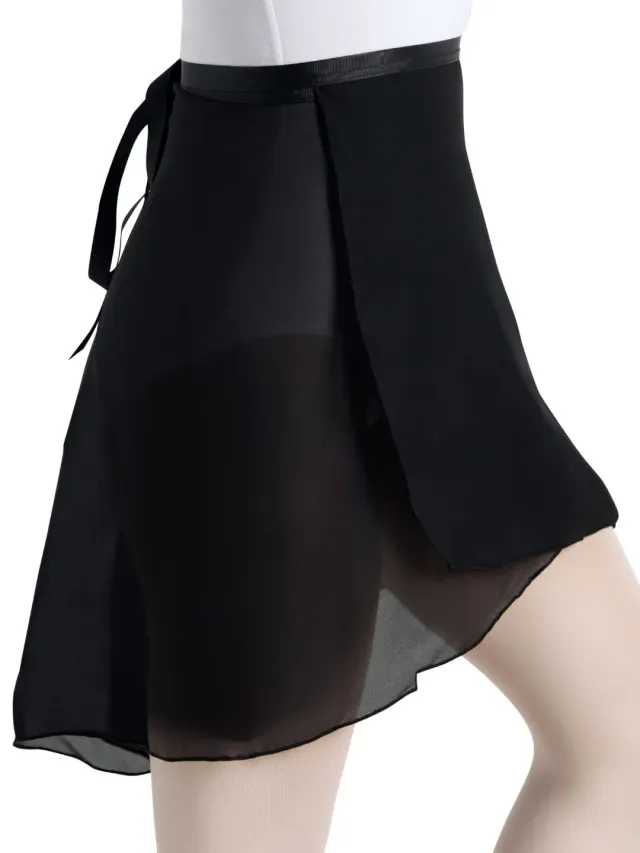 Capezio Class N276 Georgette Wickelrock Schwarz Lang