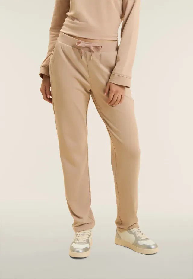 Freddy Strass Sporthose gerade Dunkelblau French Terry