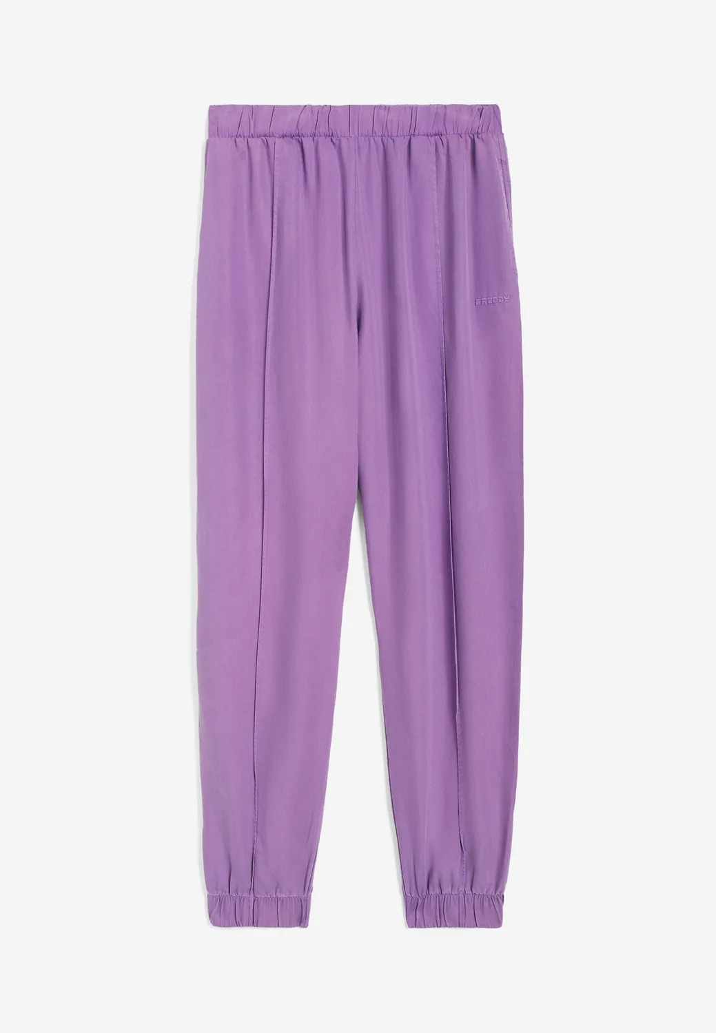 Freddy Twill Lyocell Hose Damen dunkelblau Bügelfalte