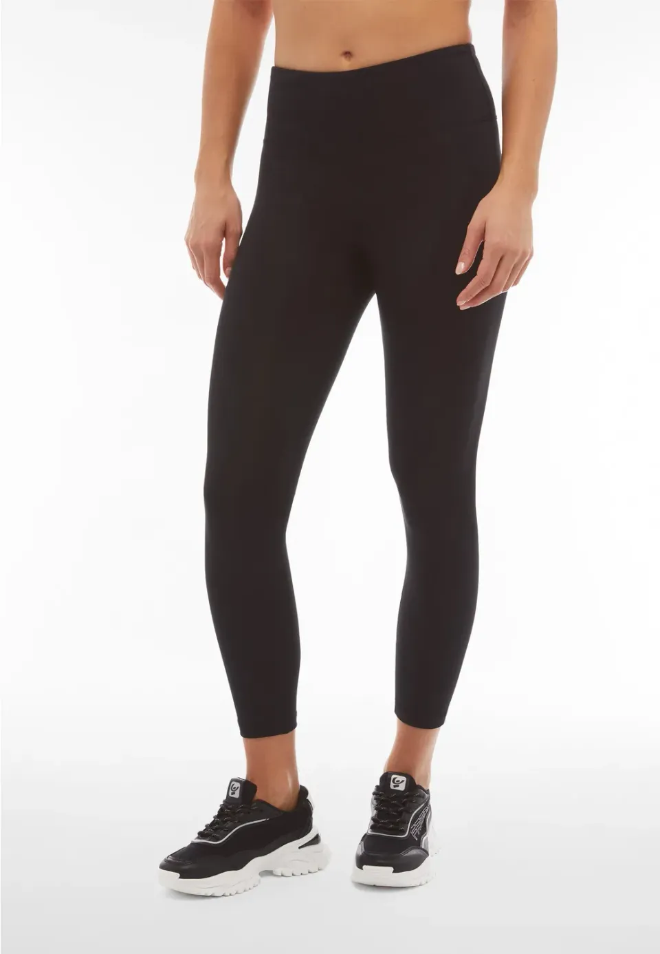Freddy SuperFit 7/8 Sport-Leggings High Waist schwarz blickdicht