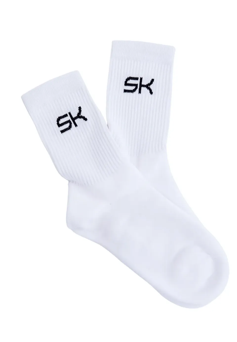 Sportkind Tennis Socken lang Weiß 31-34 atmungsaktiv