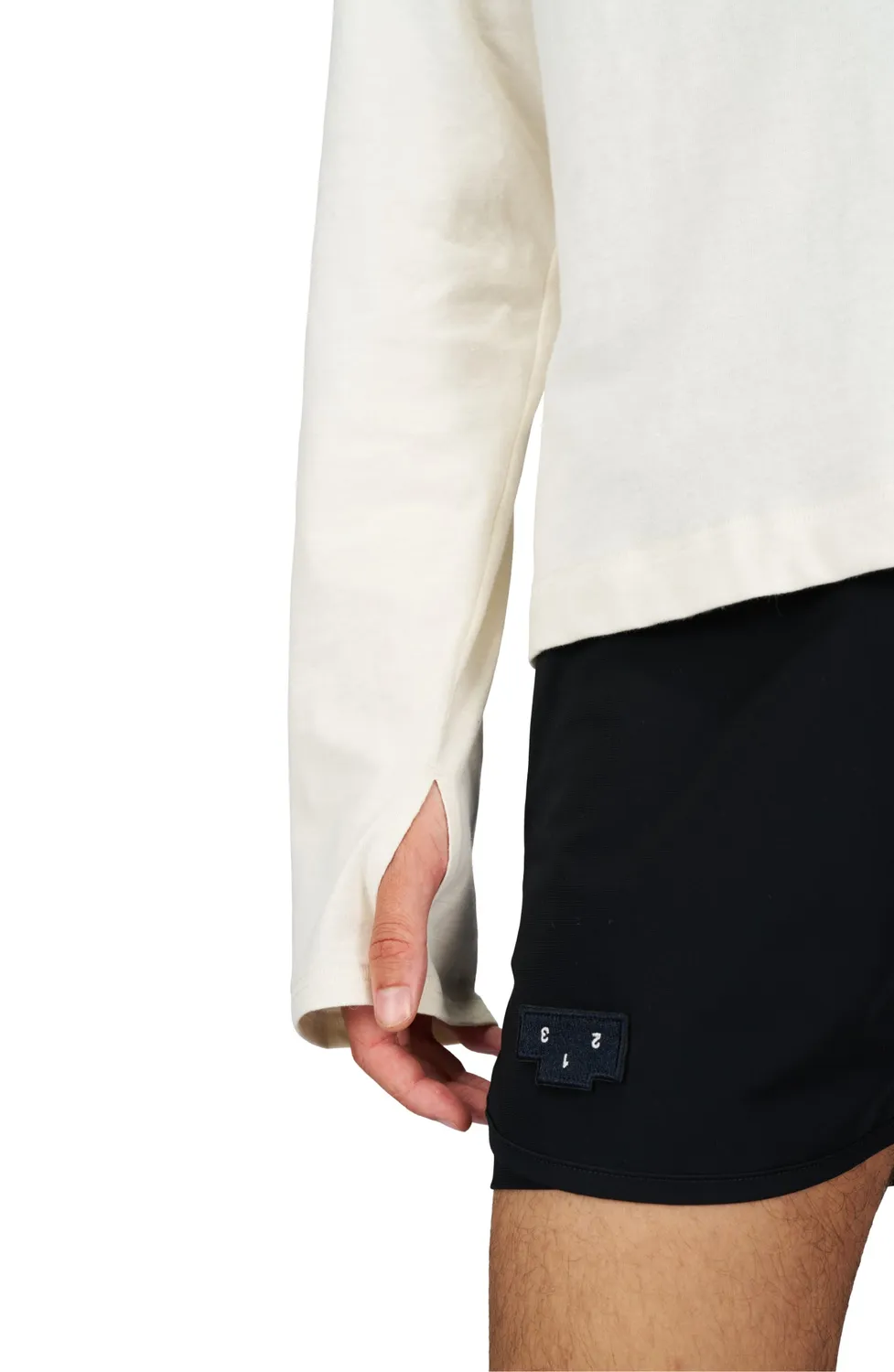 UNNA Smiles Club Tee LS Herren Longsleeve Vanilla White