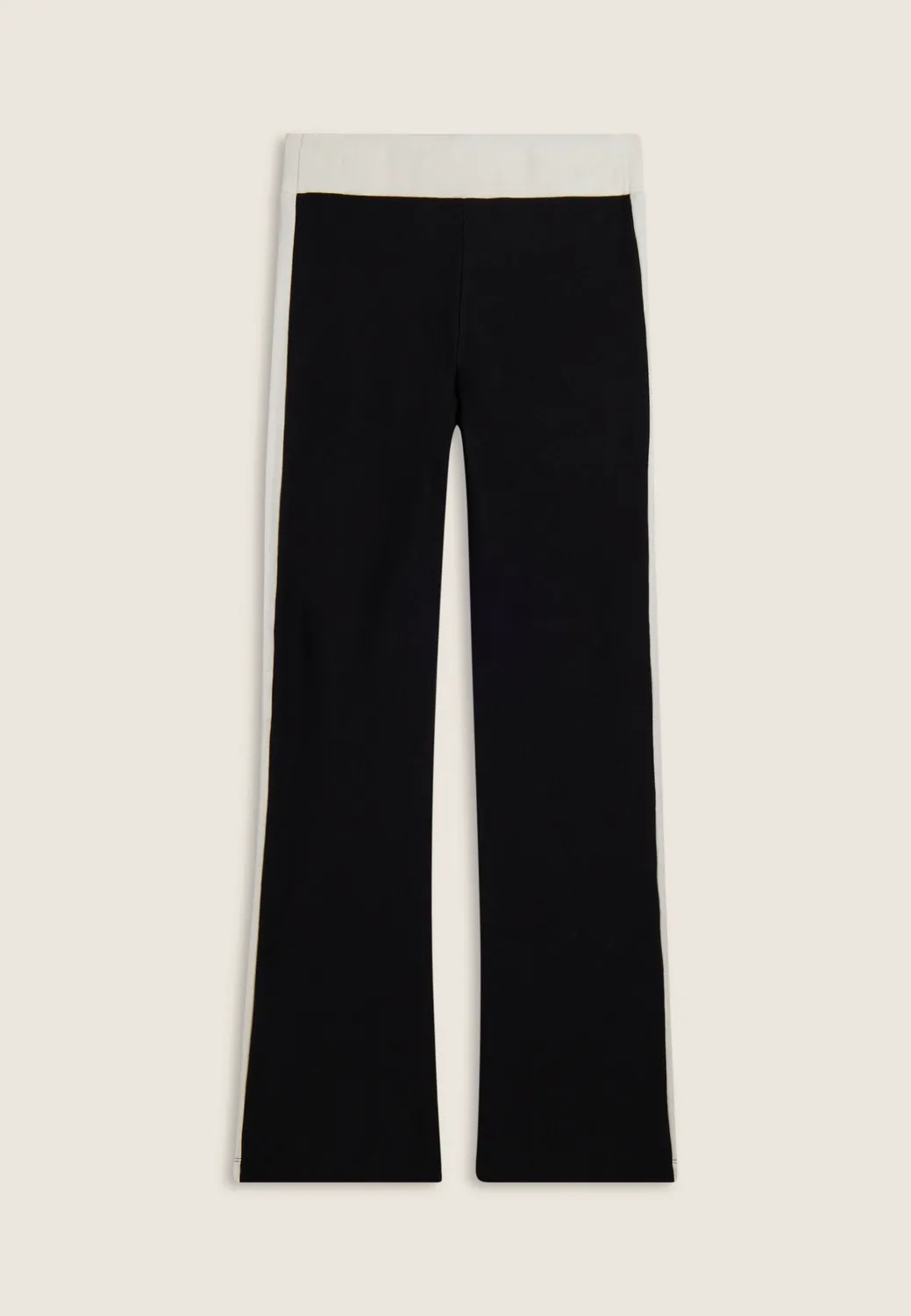 Freddy Slim Flare Sweathose Schwarz gestreift