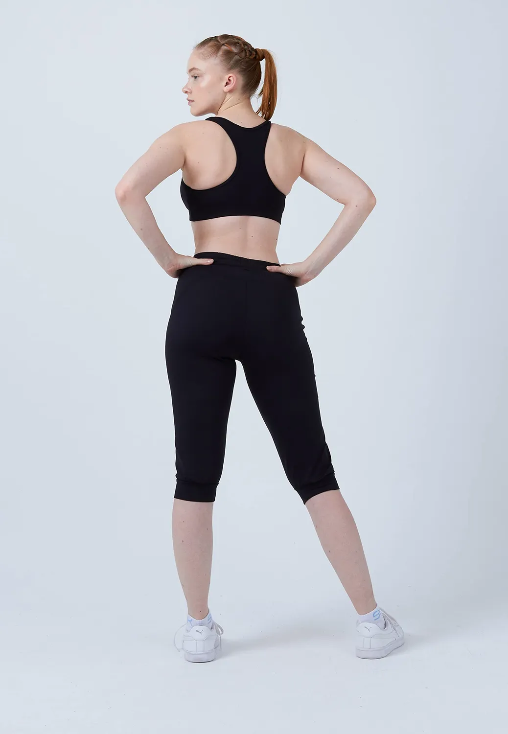 SPORTKIND 3/4 Capri Jogginghose Sporthose mit Taschen