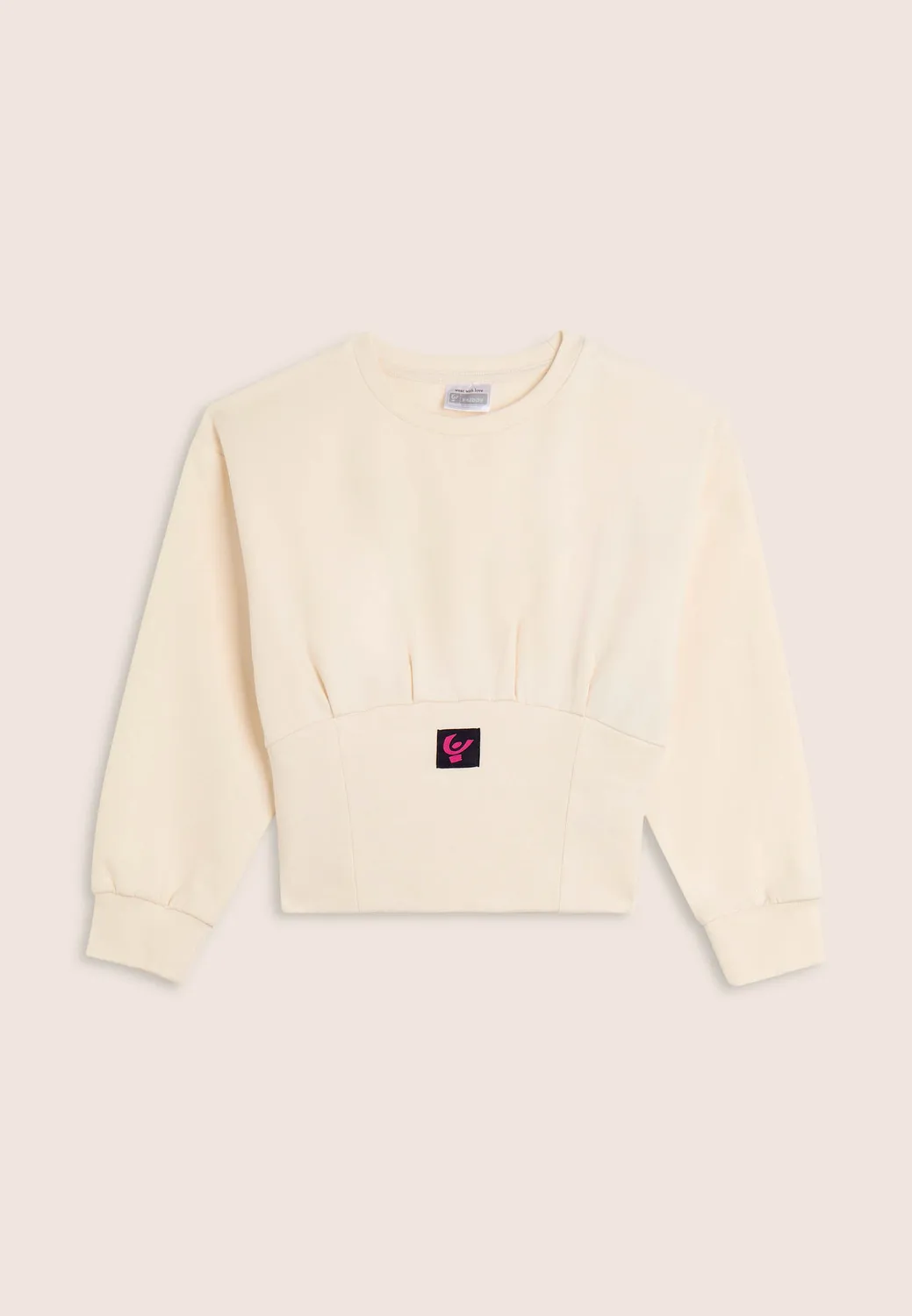 Freddy Cropped Sweatshirt Mädchen Rippbündchen