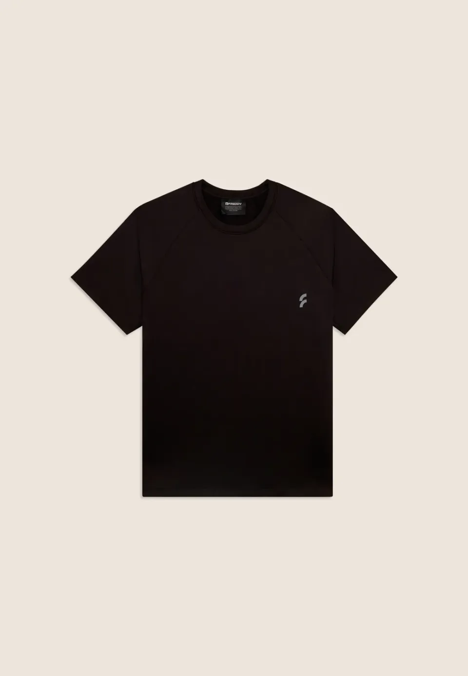 Freddy Technik T-Shirt Herren Schwarz elastisch