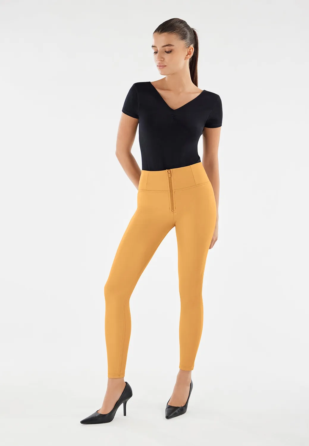 Freddy WR.UP Hose Damen Superskinny Kunstleder
