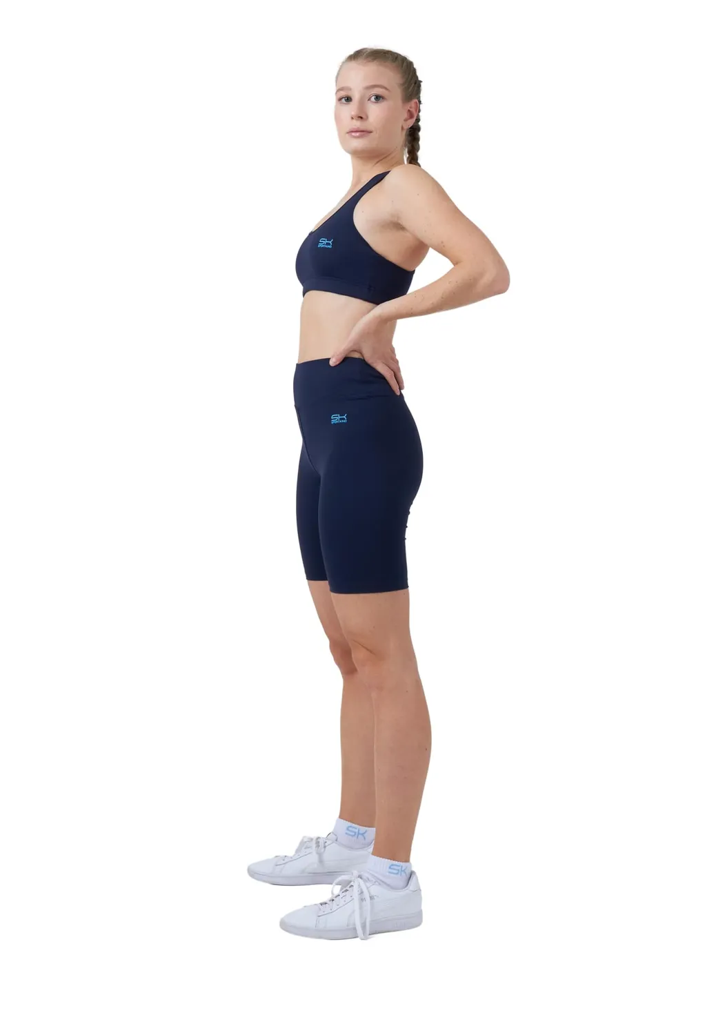 SPORTKIND Kurze Sport Leggings High Waist Shorts blickdicht