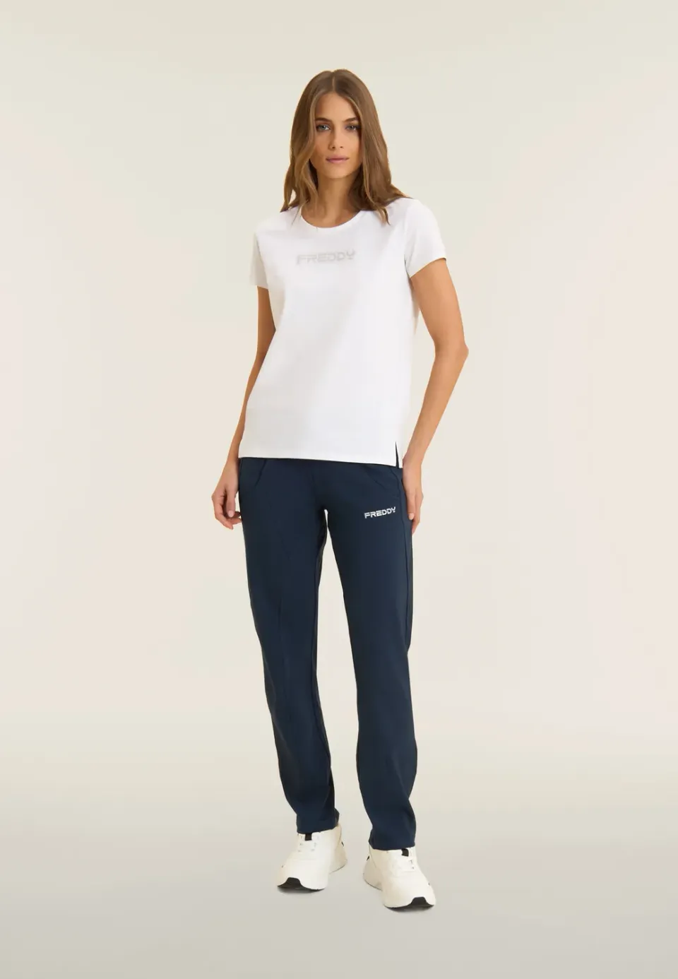 Freddy Damen Set T-Shirt Hose Mediterranea Black