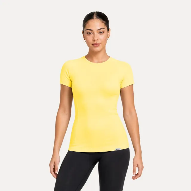Smilodox Lunara Lyana T-Shirt Damen Schwarz elastisch
