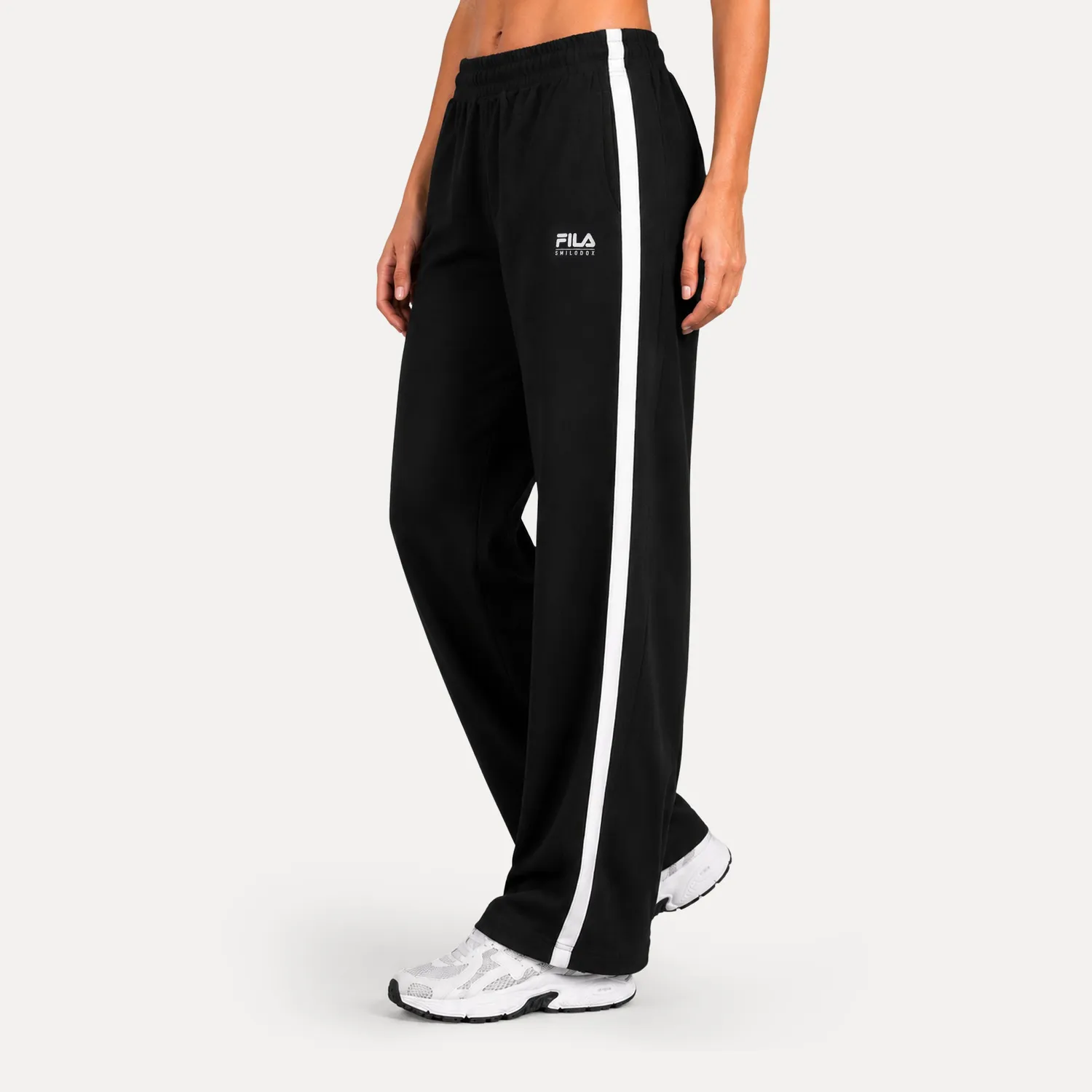 SMILODOX x FILA Alassio Jogginghose Schwarz Oversize