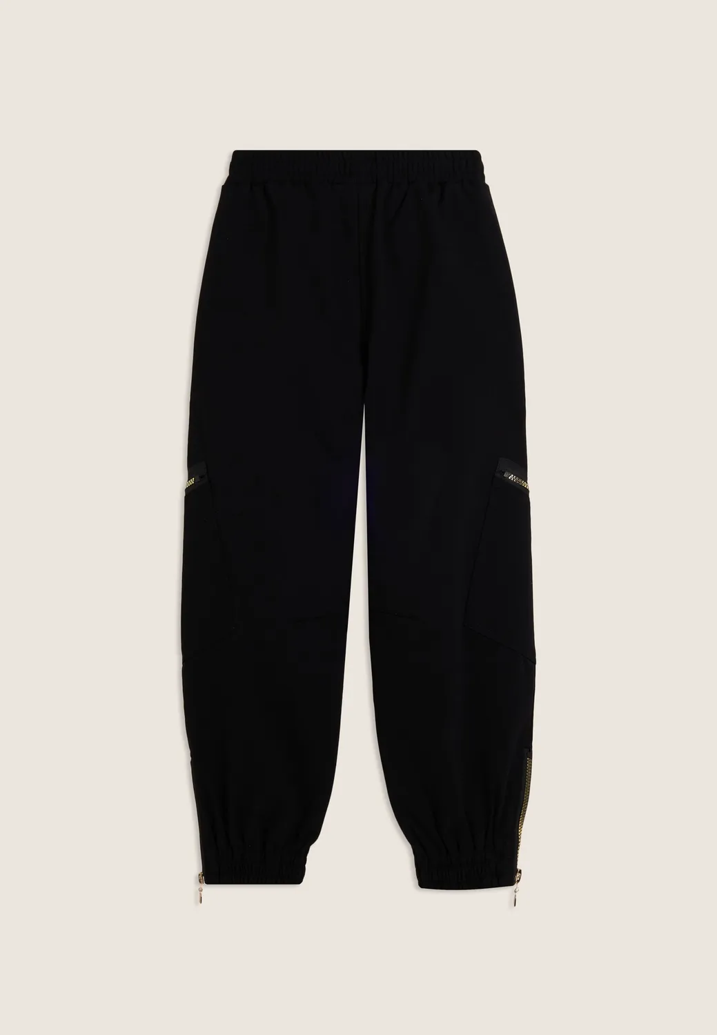 Freddy Junior Hose Schwarz mit Gold-Reißverschluss