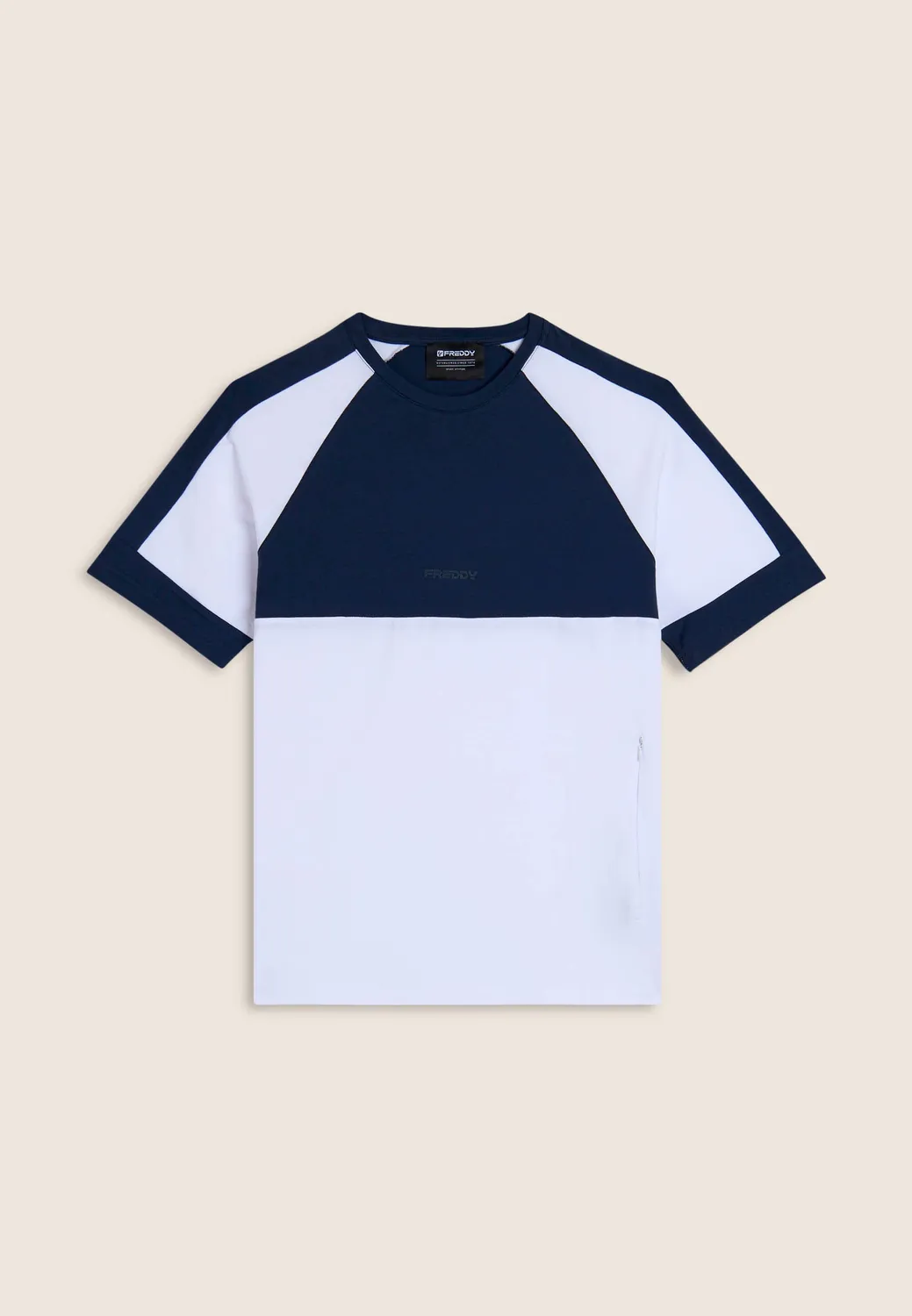 Freddy Colorblock T-Shirt Black Baumwolle Regular