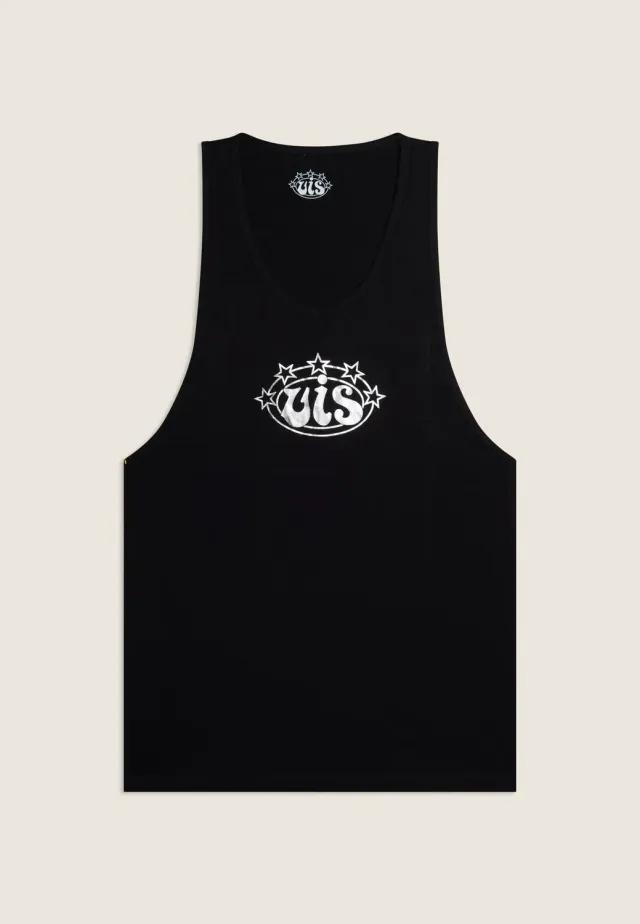 Freddy VIS Tanktop Nero-Silver Baumwolle Regular