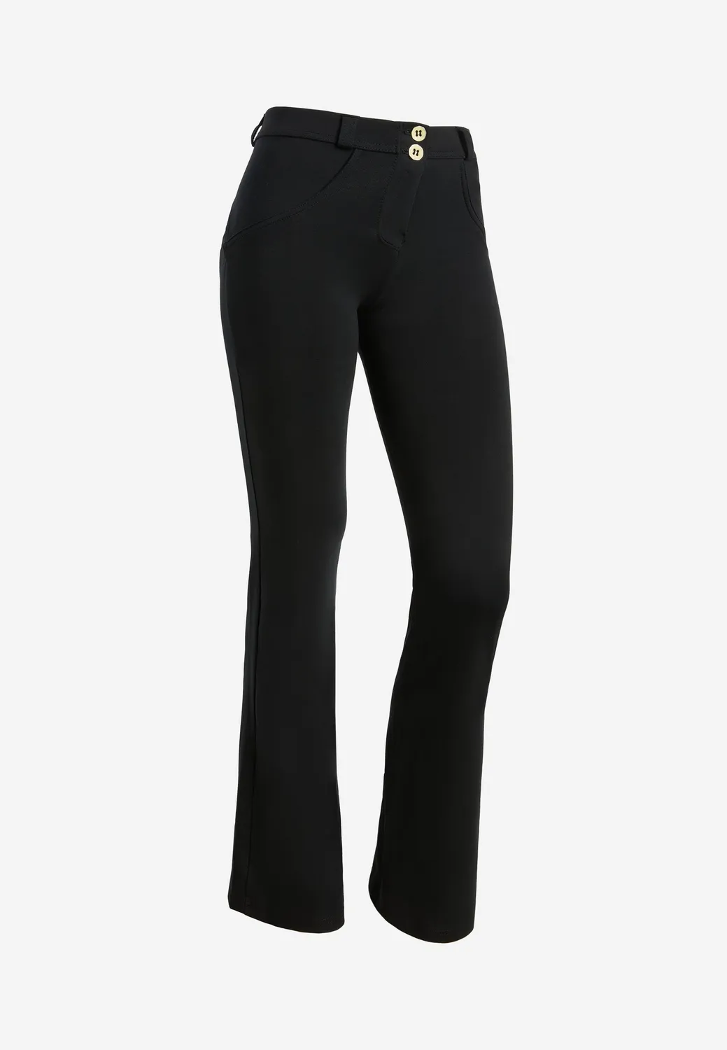 Freddy WR.UP Vita Regular Flare Leggings Schwarz Baumwolle Push-Up