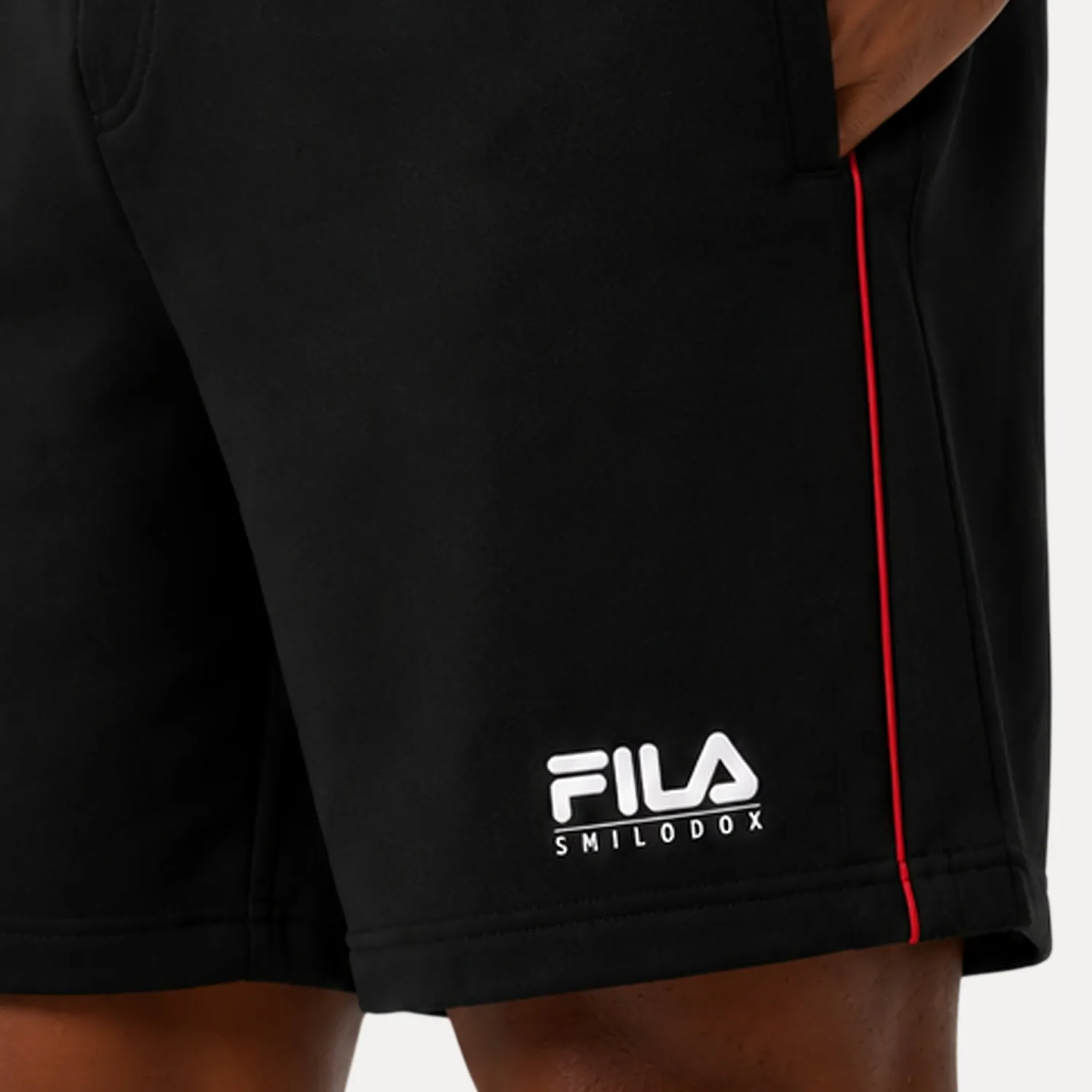 Smilodox x Fila Iseo Shorts Herren schwarz Regular Fit