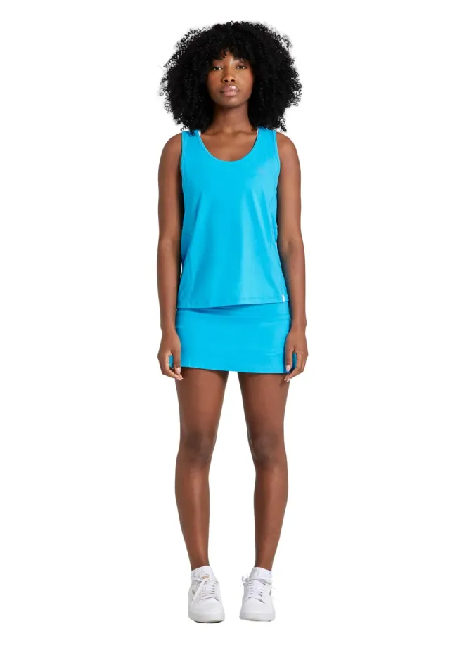 SPORTKIND Basic Tanktop Loose Fit Weiß atmungsaktiv