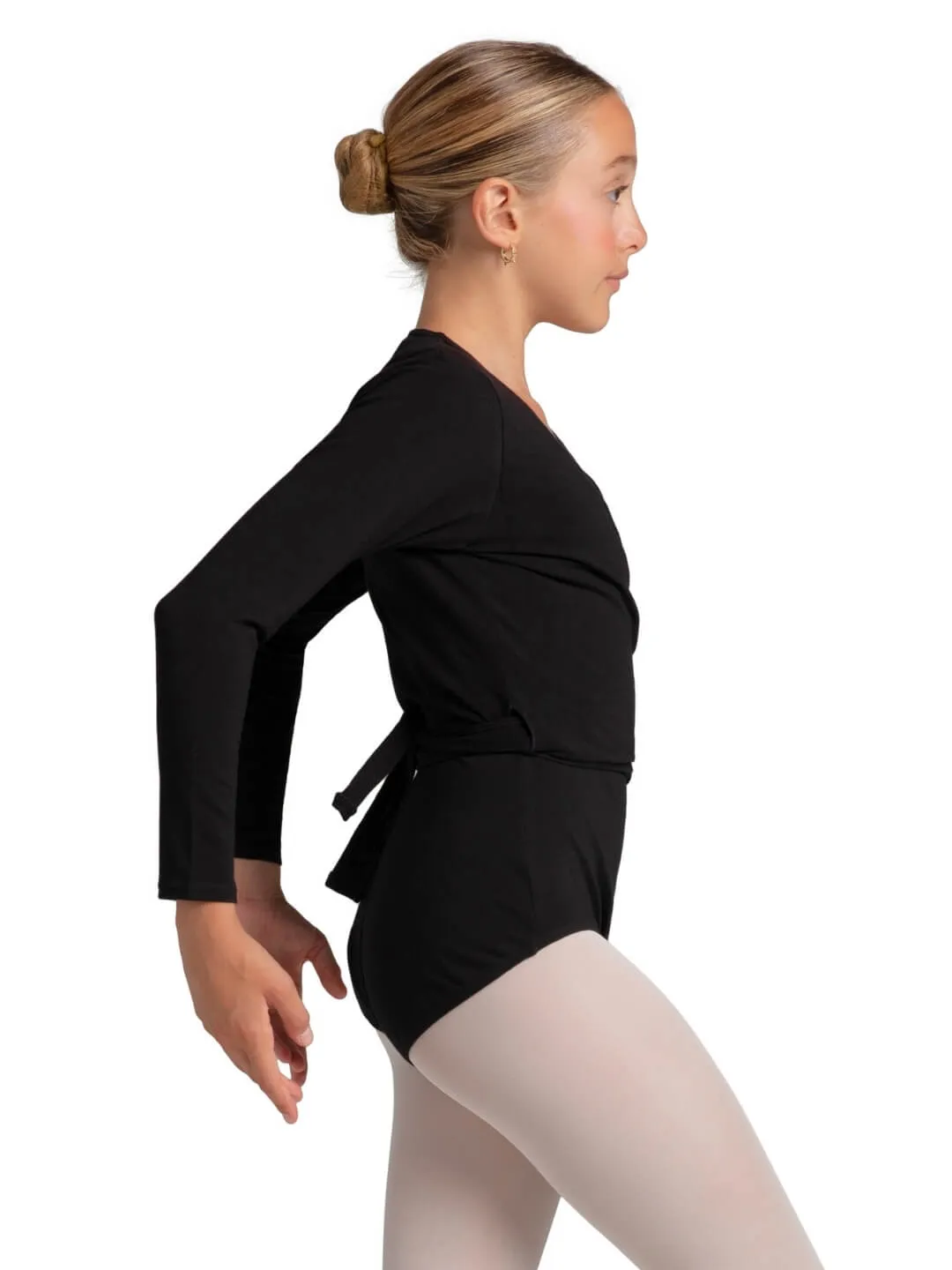 Capezio Cross-over CAD850C Wickeltop Pink Baumwolle Mädchen