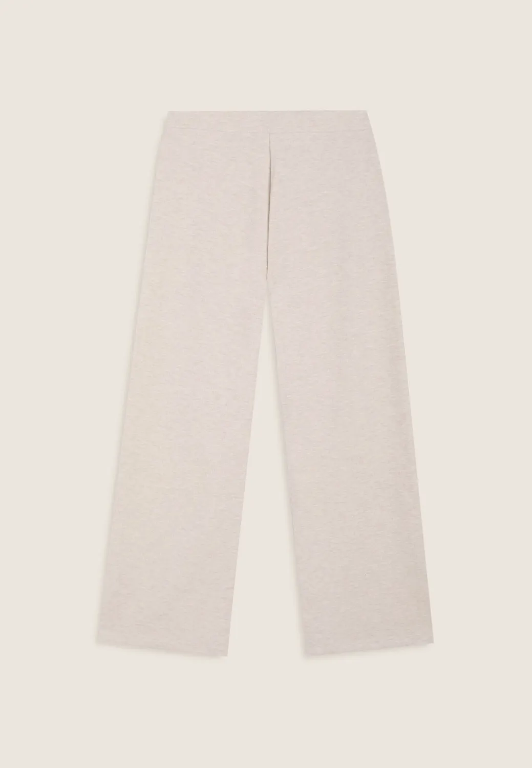 Freddy Hose Wide Leg Damen Grey Melange Tricot-Optik