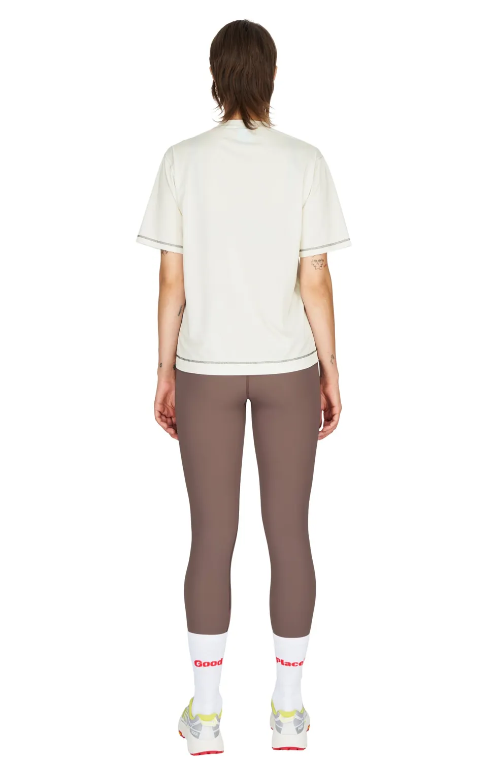 UNNA Good Place Tights Leggings Plum Grey blickdicht