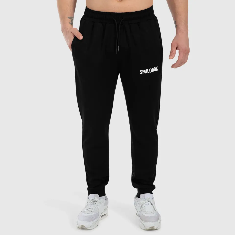 Smilodox Carnos Herren-Jogginghose Schwarz Slim