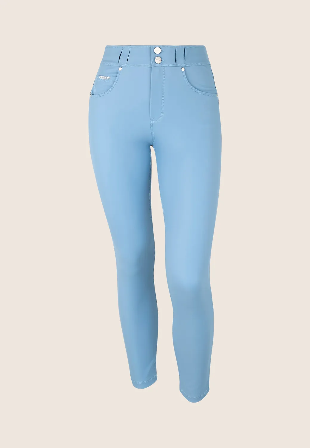 Freddy N.O.W. Skinny Kunstlederhose Schwarz mittlere Leibhöhe