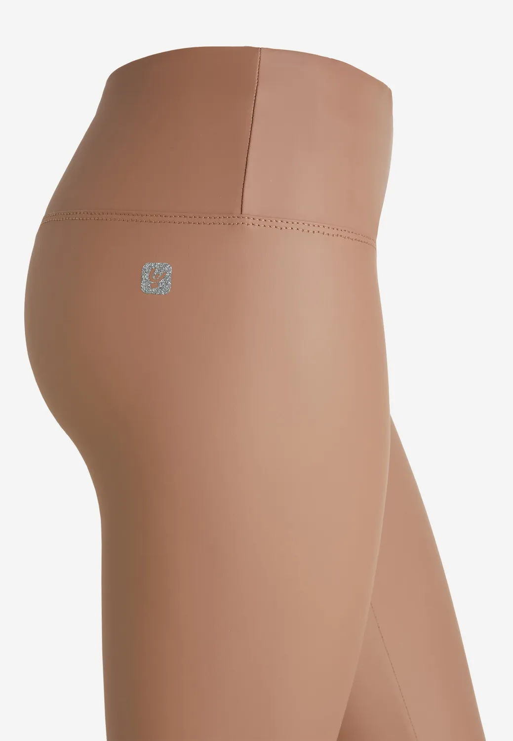 Freddy Coated Leggings 7/8 High Waist Leder-Optik Nero