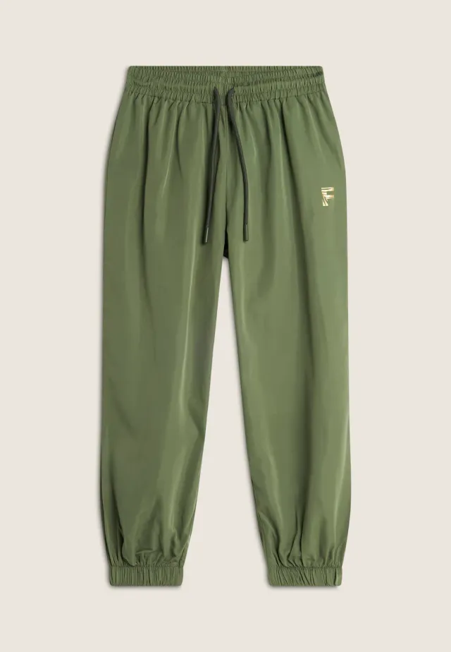 Freddy Sporthose Mädchen Militärgrün glänzend