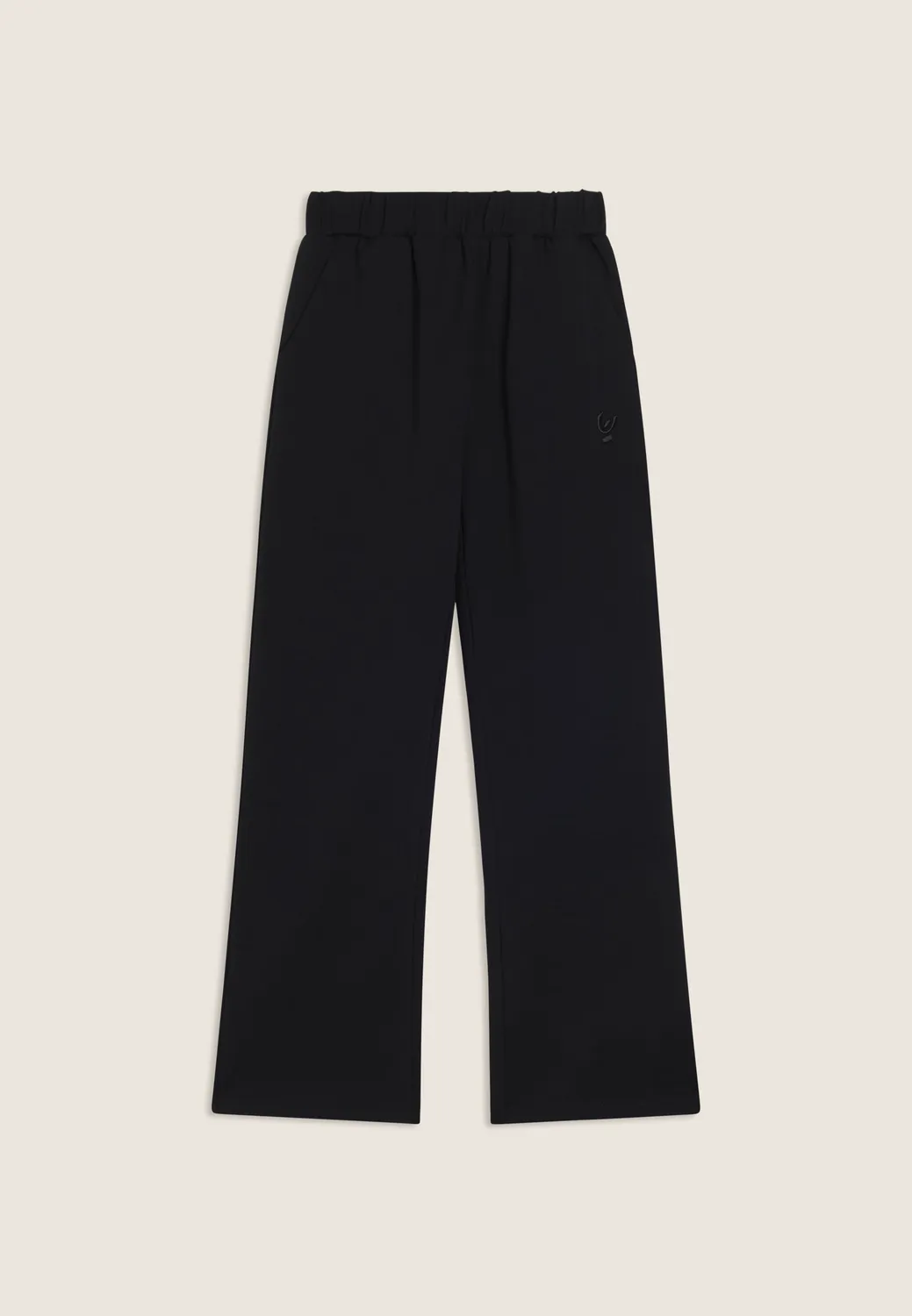 Freddy Sporthose Mädchen Schwarz gerades Bein French Terry
