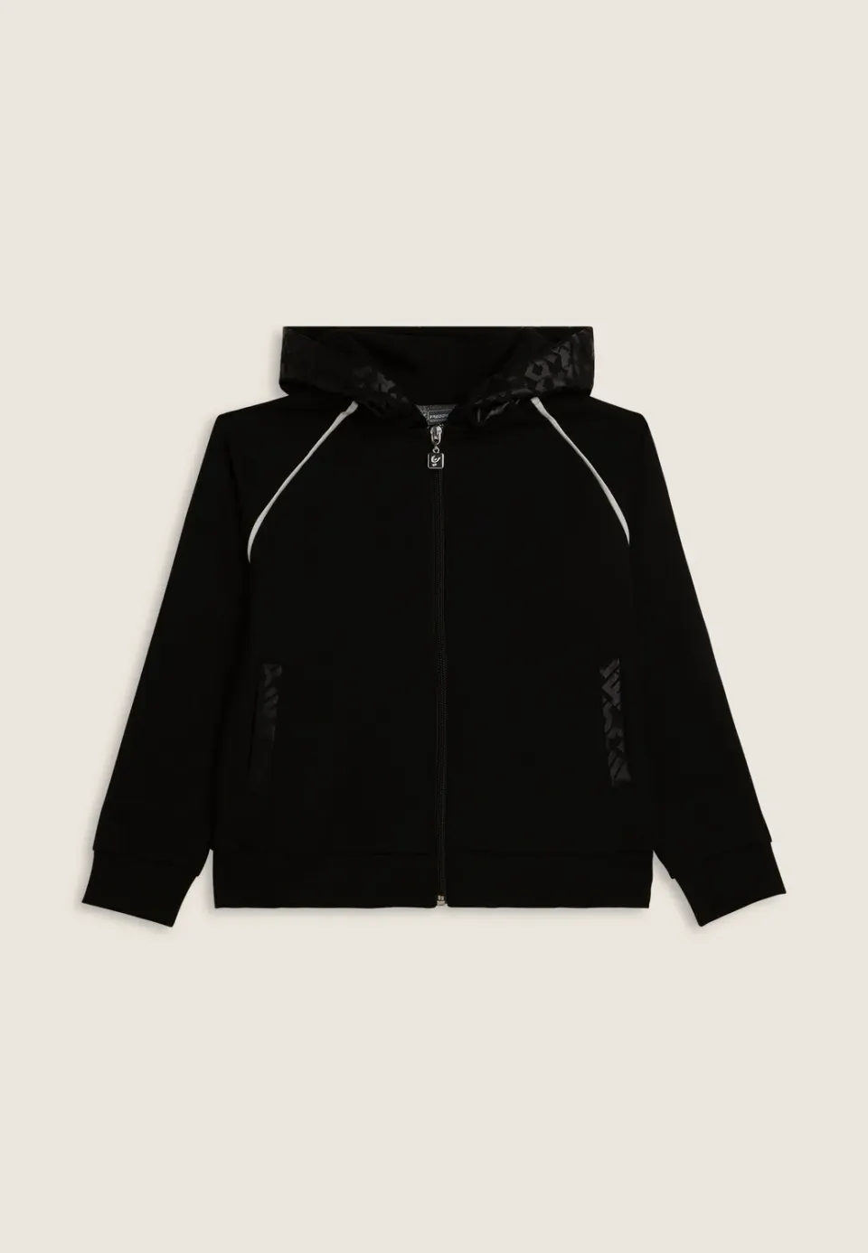 Freddy Kinder Sweatjacke Kapuze Schwarz 10 Jahre Logo