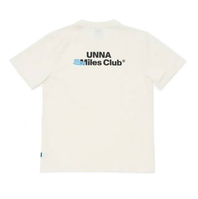 UNNA Smiles Club Tee T-Shirt Vanilla White Regular Fit