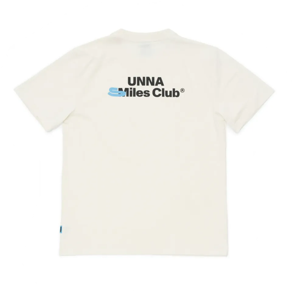 UNNA Smiles Club Tee T-Shirt Vanilla White Regular Fit