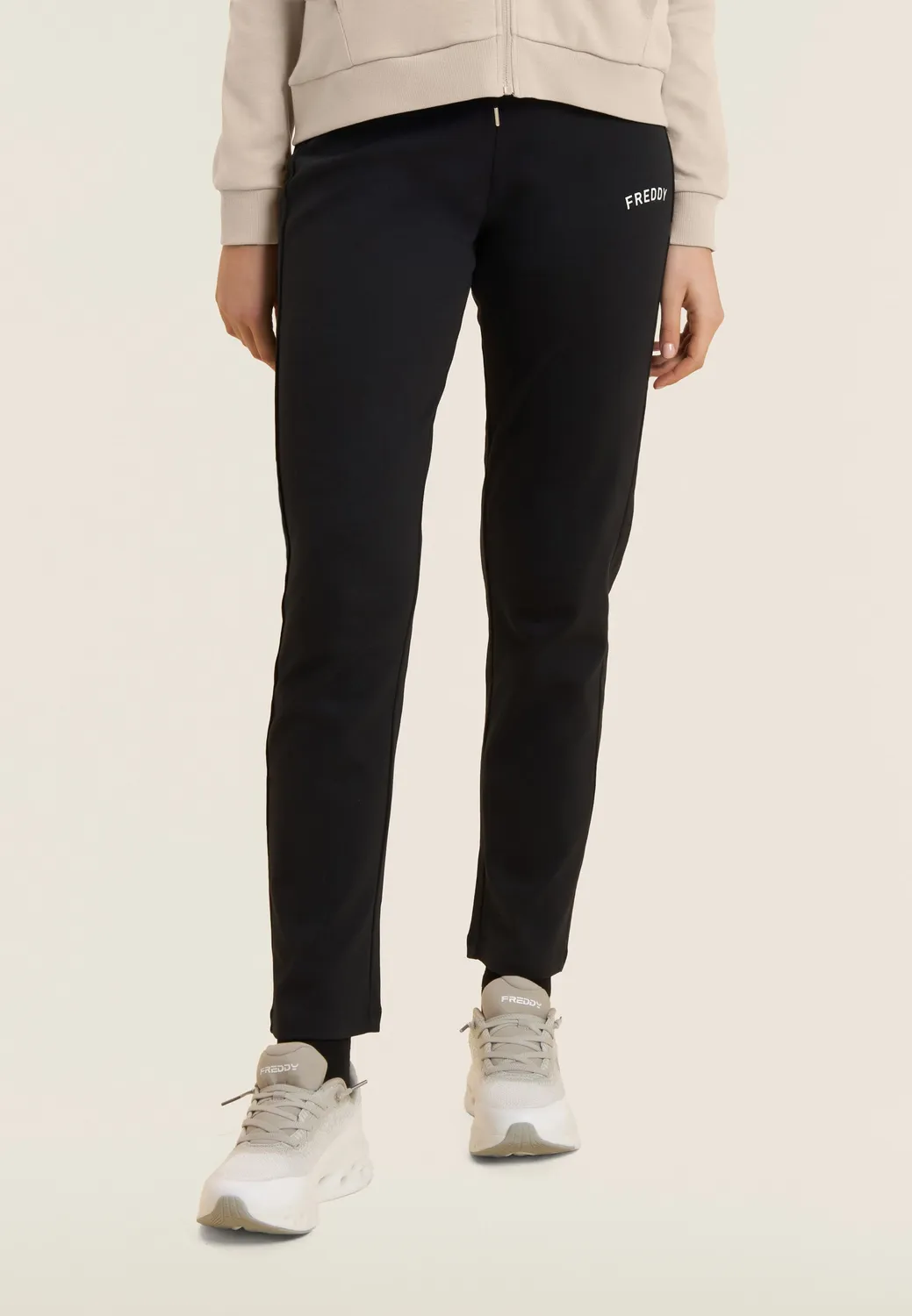 Freddy Trainingsanzug Damen Baumwolle schwarz Animalier