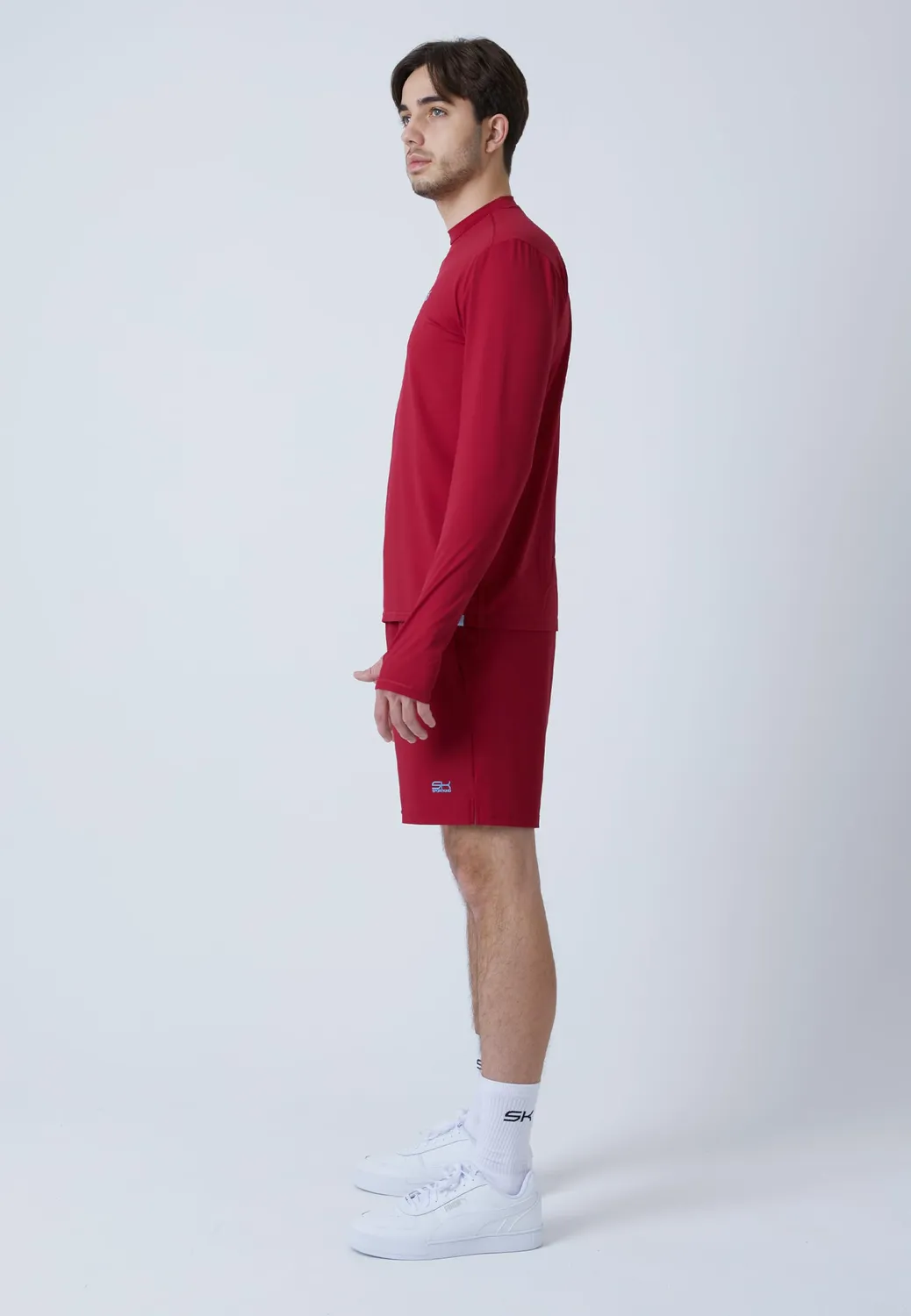 SPORTKIND Langarm Funktionsshirt Herren mit Daumenloch UV-Schutz