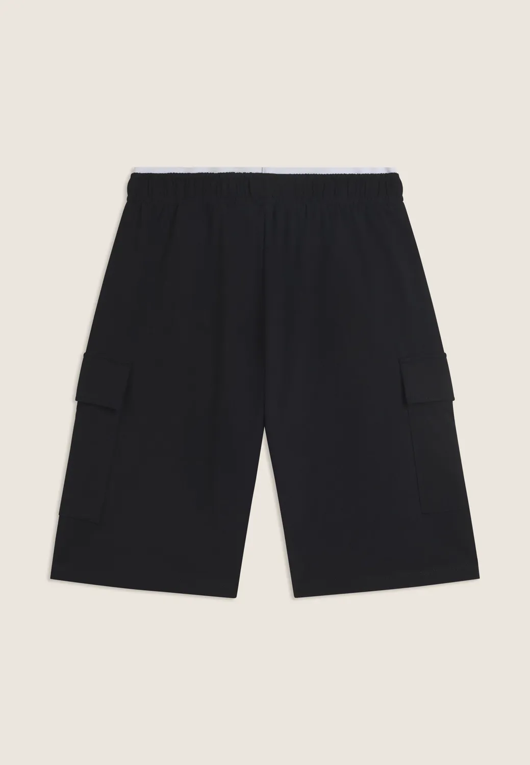 Freddy Shorts Damen Nero-Bianco Cargo weiter Schnitt Baumwolle
