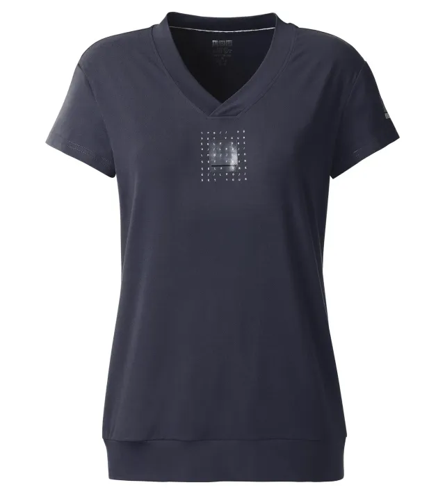 LPO Silva Funktionsshirt blau V-Ausschnitt